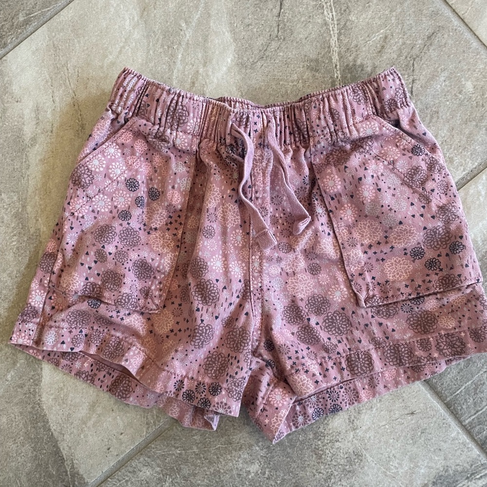 Tea Collection Pink Floral Kids Shorts